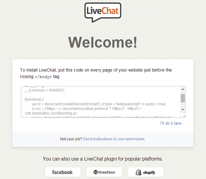live chat canlı destek kurulumu