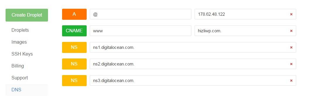 digitalocean alan adı ilişkilendirmesi