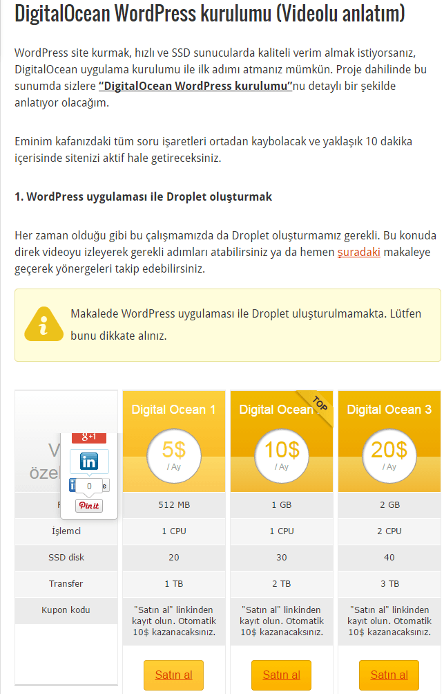 satış ortaklığı linki nasıl yerleştirilir