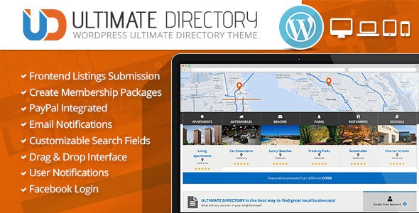 ultimate directory wordpress temasi