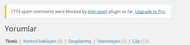 wordpress anti spam eklentisi