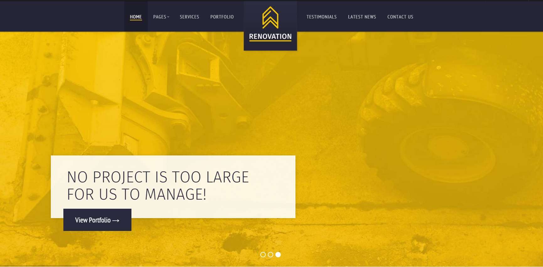 renovation wordpress insaat temasi