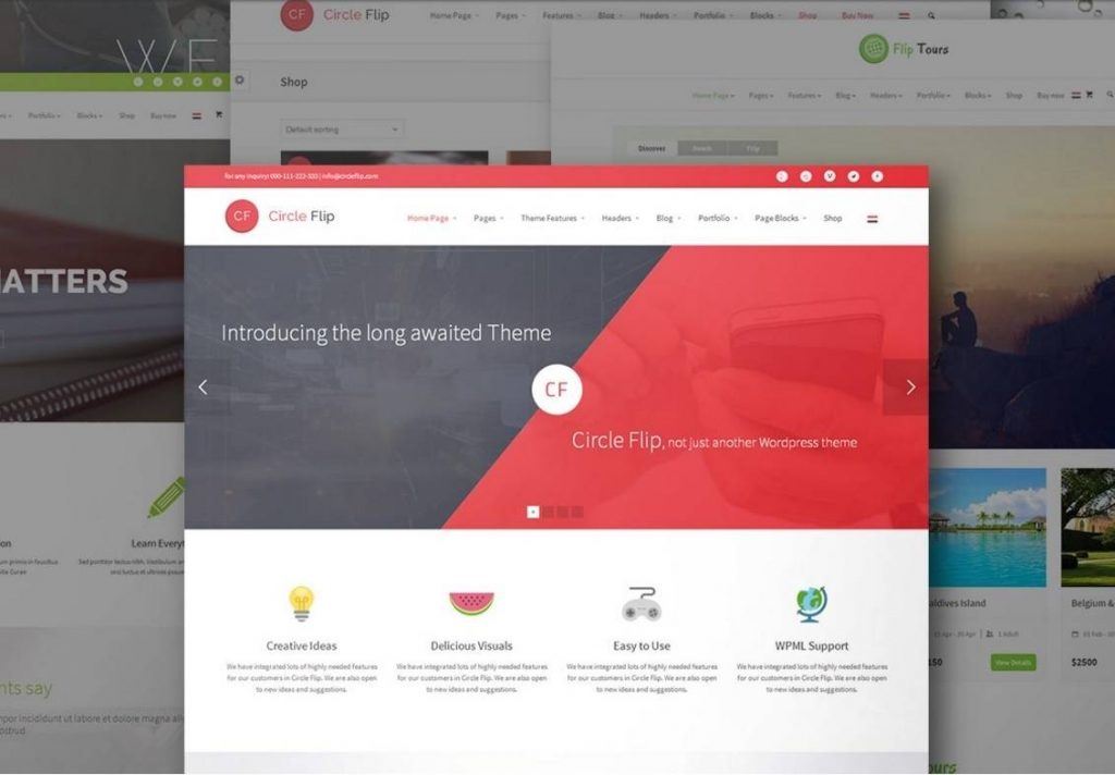 circle flip kurumsal wordpress temasi