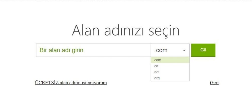 godaddy hosting satin alırken ücretsiz alan adı da kayıt ettirebilirsiniz.