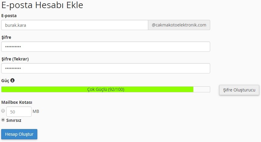 son adım olarak Cpanel üzerinde mail tercihlerimizi belirlemek adına atmamız gereken adımları burada bulabilirsiniz.
